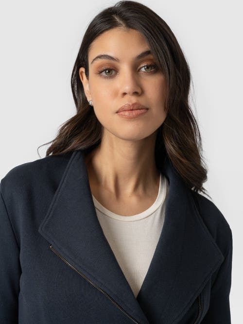 Saint + Sofia Cotton Biker Jacket