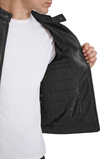 Faux Leather Moto Jacket
