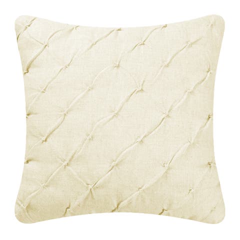 Diamond Tuck Accent Throw Pillow