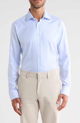 Slim Fit Houndstooth Twill Shirt