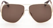Max Mara 60mm Pilot Sunglasses