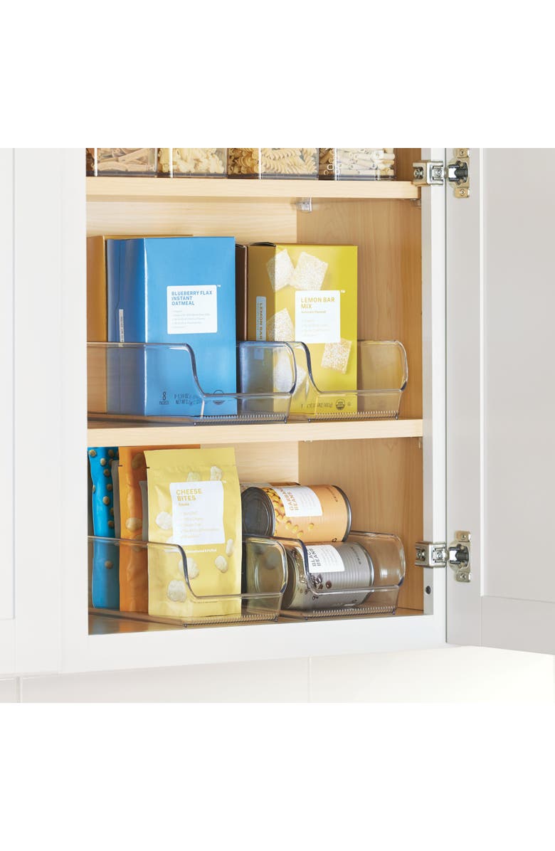 Linus Pantry Bin for Kitchen or Cabinet Storage - Set of 4 - Clear, Alternate, color, Clear