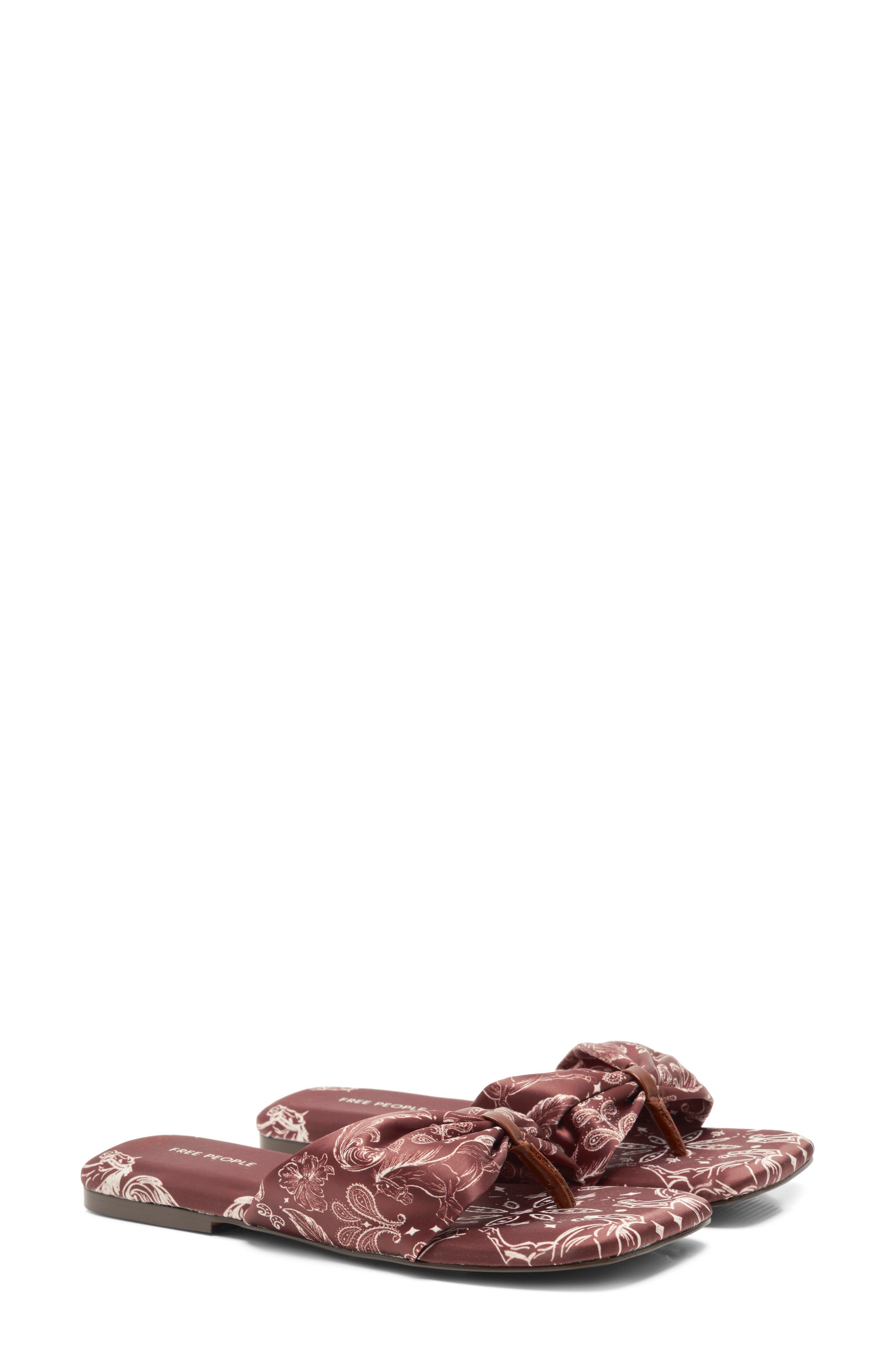 Free People Tia Print Slide Sandal, Alternate, color, 