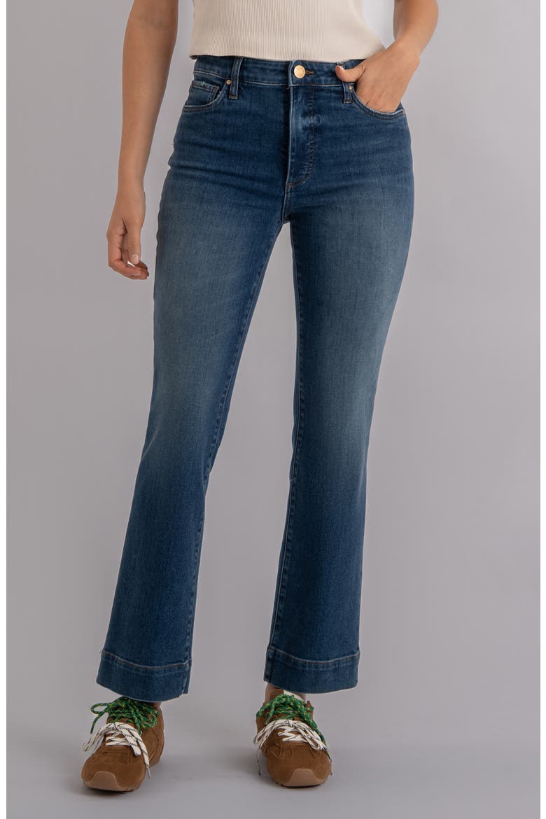 Kelsey Fab Ab High Waist Kick Flare Jeans, Main, color, COOL