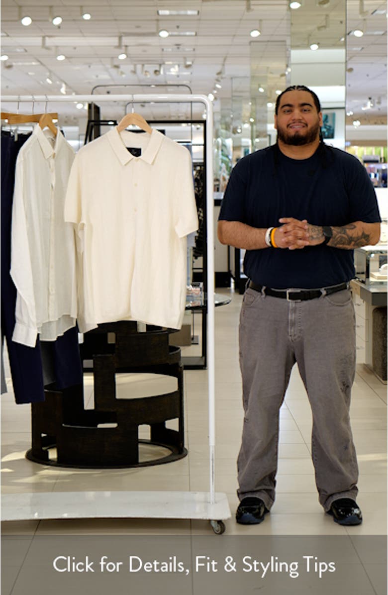 Piazza Rib Cotton & Linen Full Button Cardigan, sales video thumbnail
