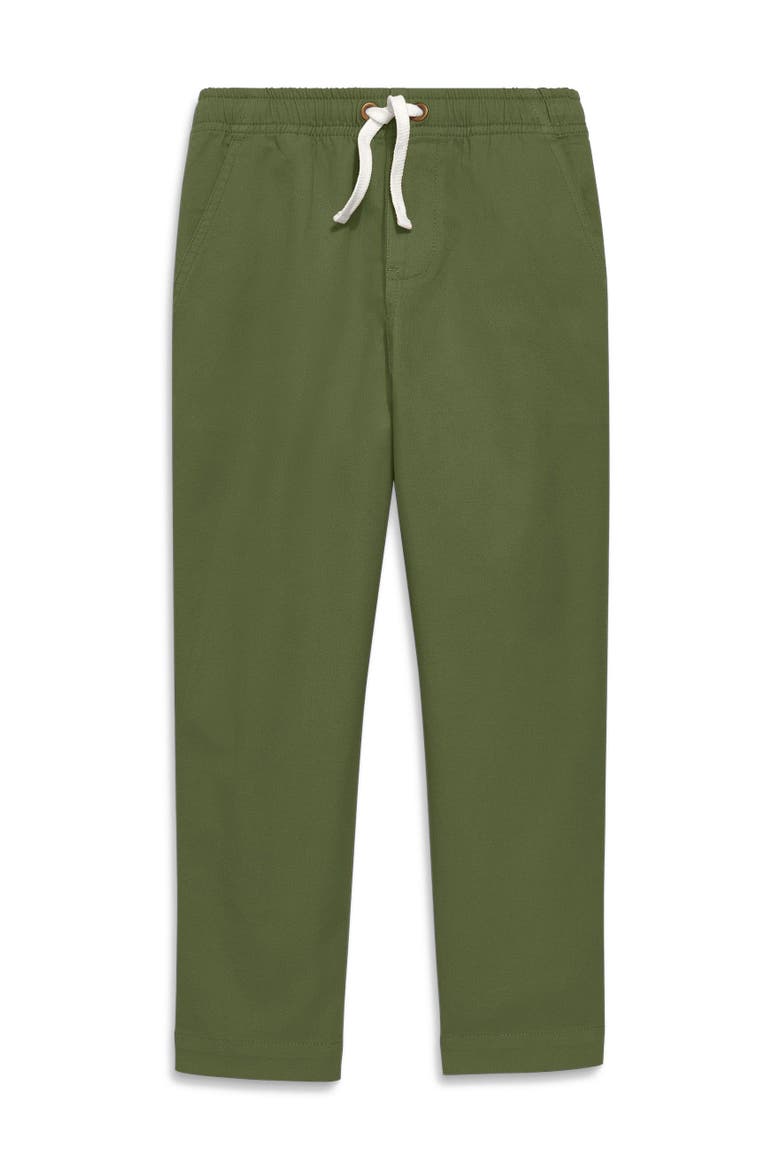 Kids Stretch Chino Drawstring Pant, Alternate, color, Olive