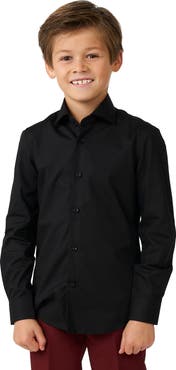 OppoSuits Kids' Black Knight Dress Shirt
