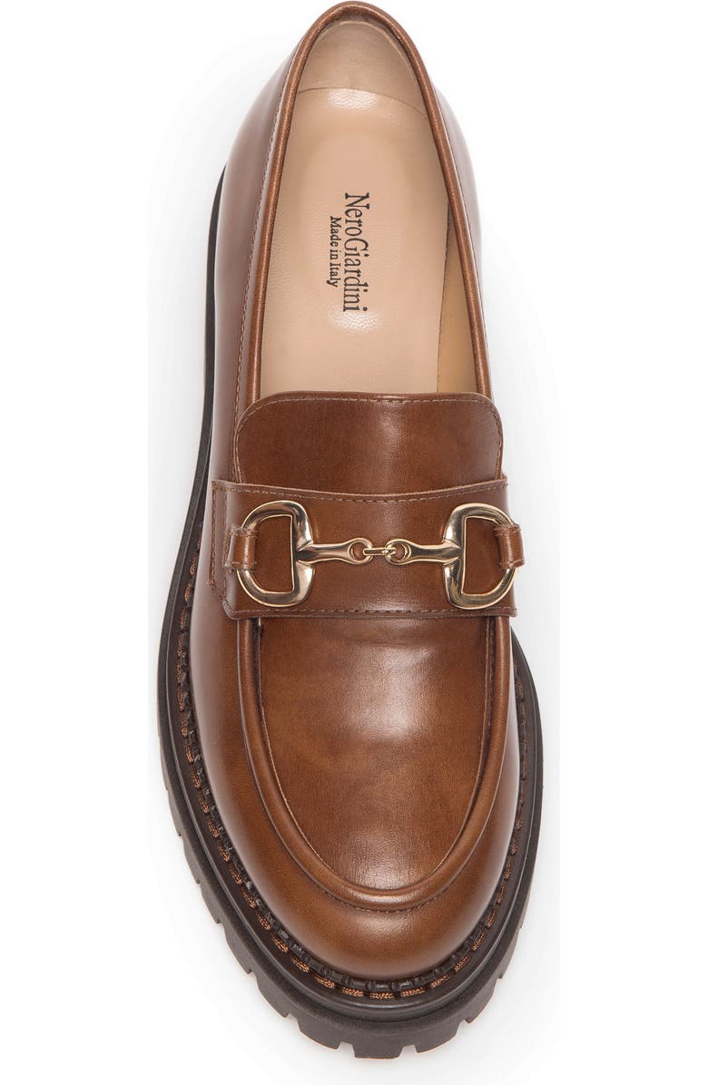 NeroGiardini Bit Platform Loafer, Alternate, color, Cognac