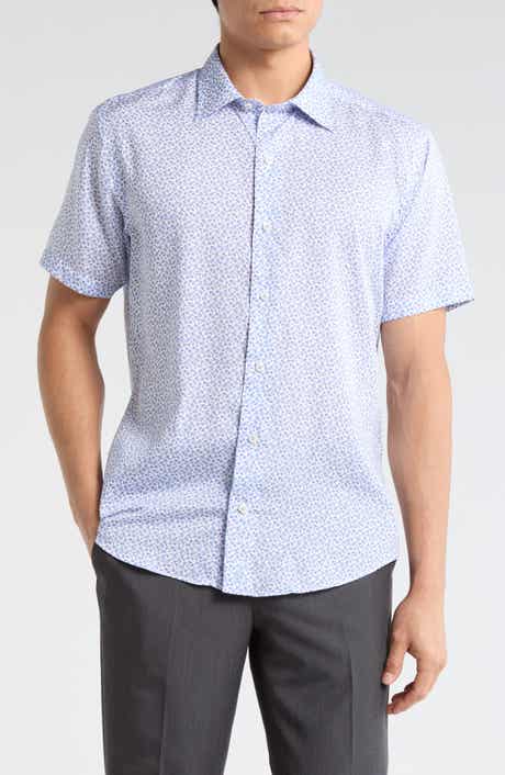 David Donahue Casual Short Sleeve Sport Shirt