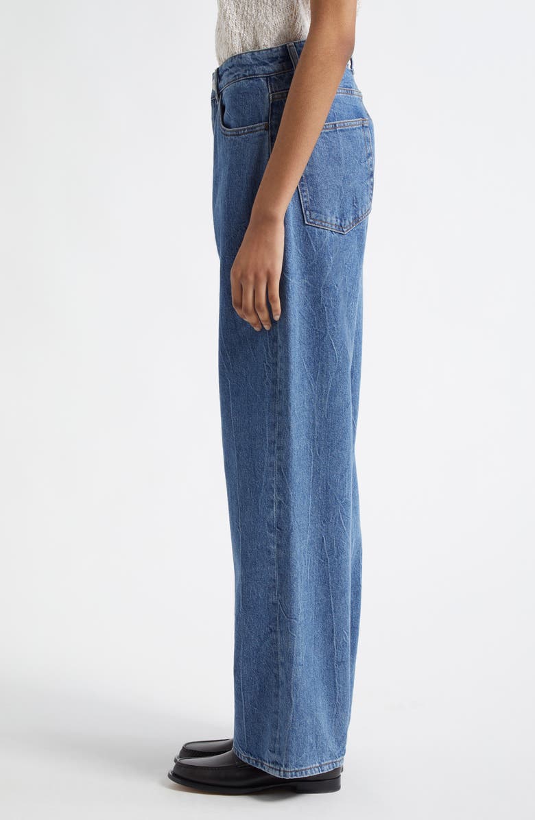 Róhe Baggy Wide Leg Jeans, Alternate, color, Mid Denim Blue