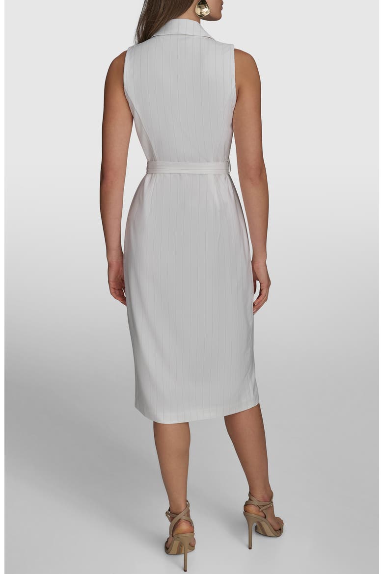 Double Breasted Sleeveless Dress, Alternate, color, CREAM/ LIMESTONE