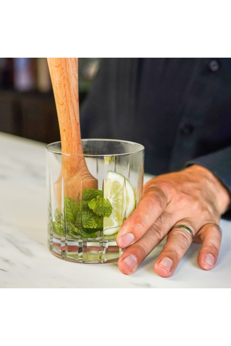 Wooden Cocktail Muddler, Alternate, color, Natural
