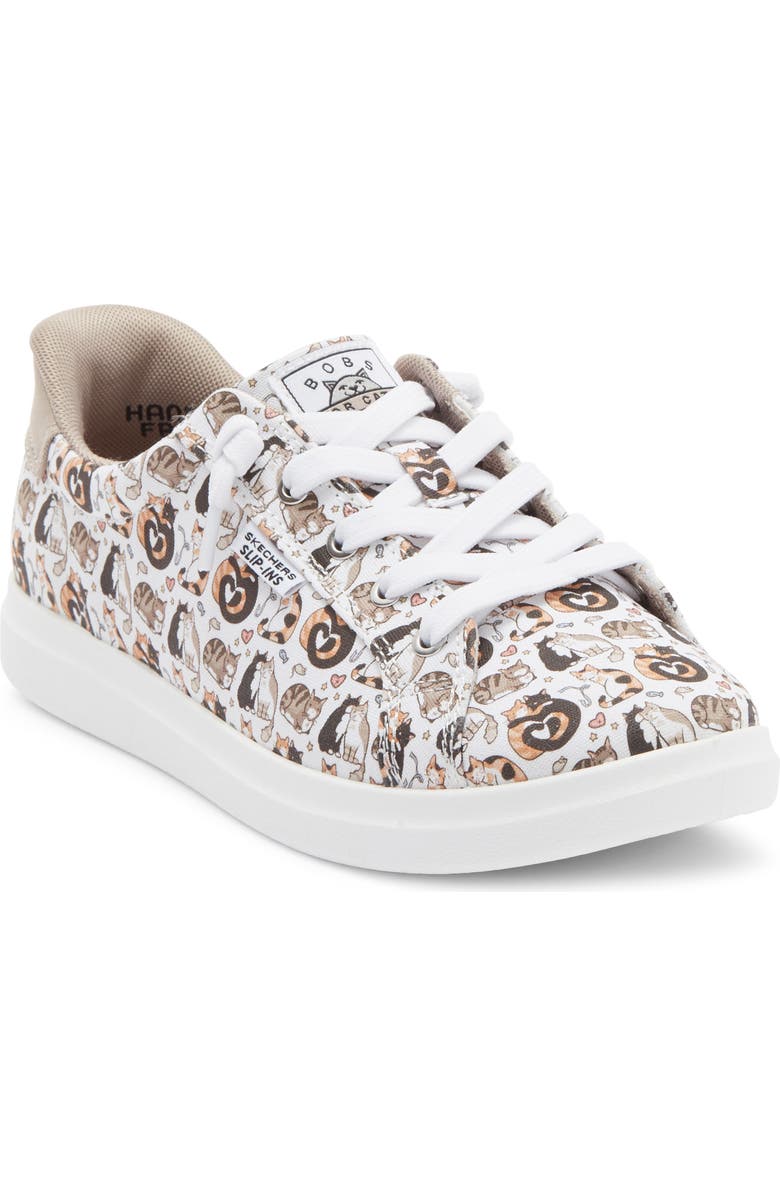 SKECHERS Slip-Ins<sup>®</sup> BOBS<sup>®</sup> D'Vine Sneaker, Main, color, White Multi
