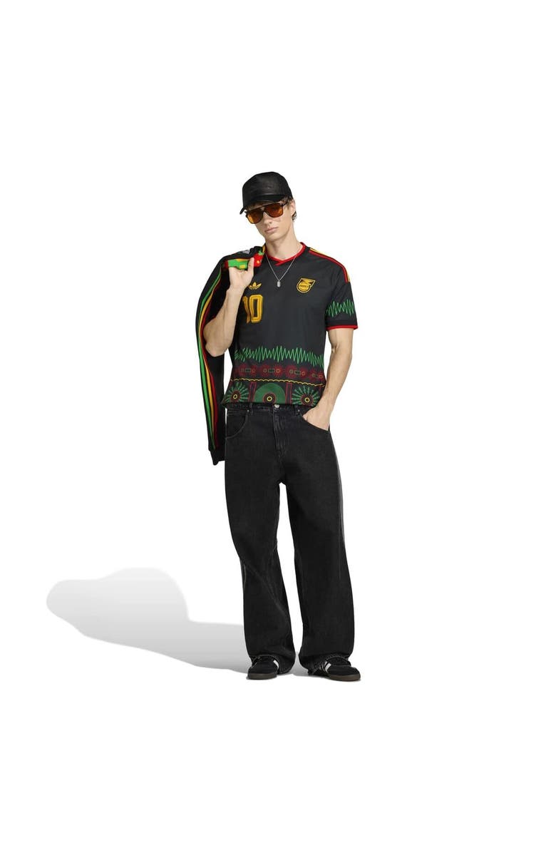 adidas Men's adidas Bob Marley Black Jamaica National Team 2026 Away Replica Jersey, Alternate, color, Black