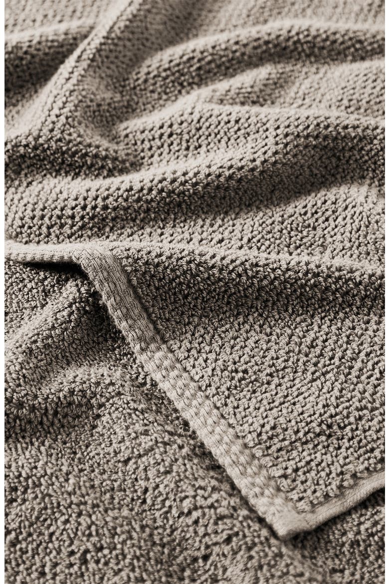 Cotton 4-Pack Textured Bath Towels, Alternate, color, DARK GREY