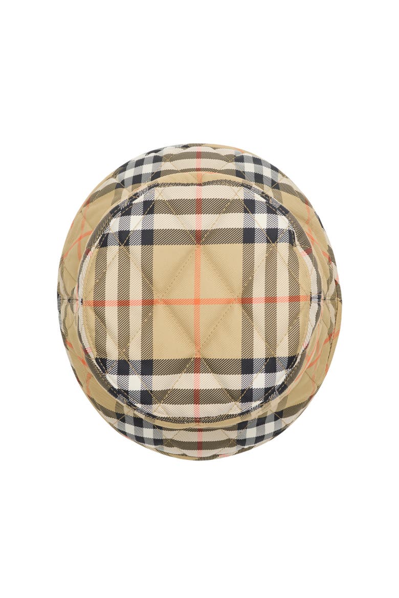 Quilted Horseshoe Bucket Hat, Alternate, color, Sand beige