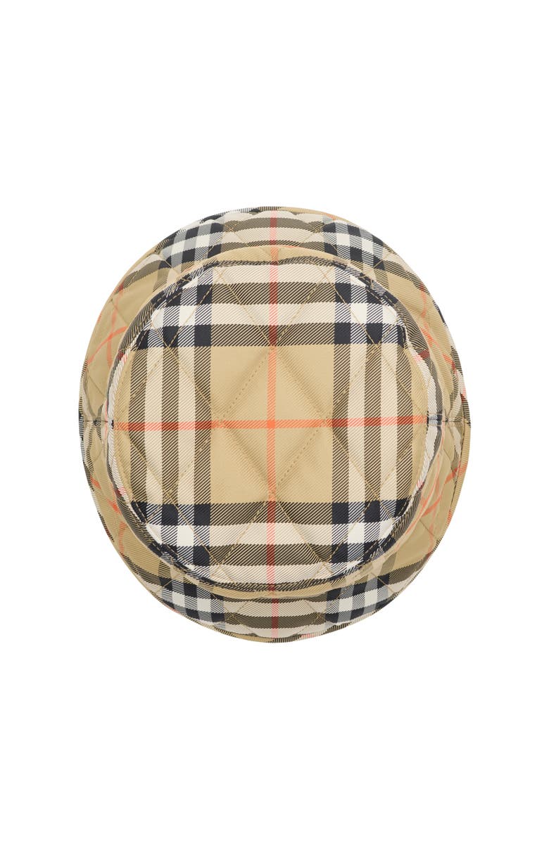 Burberry Quilted Horseshoe Bucket Hat, Alternate, color, Sand Beige