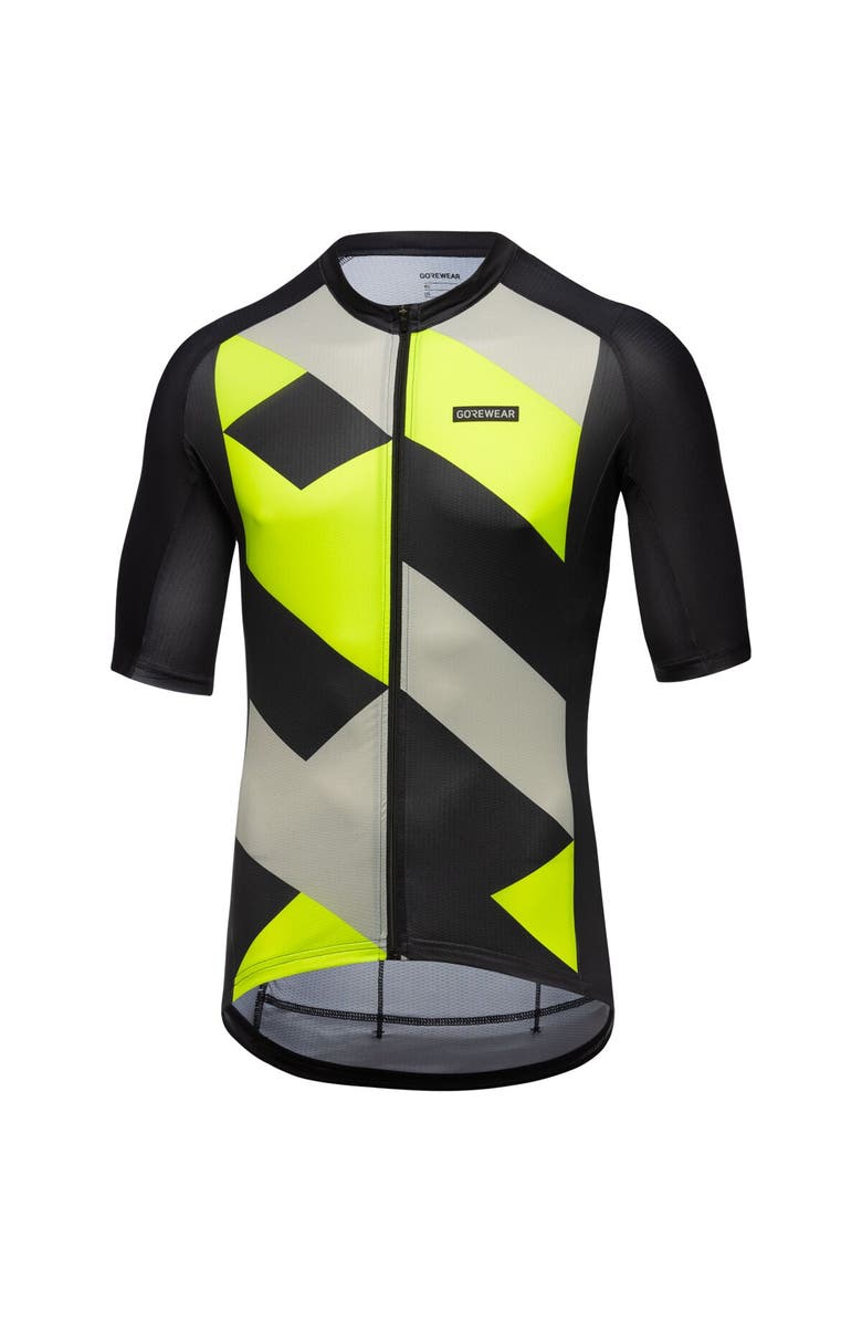 GOREWEAR Spirit Signal Jersey - Men's, Alternate, color, Black/Neon Yellow