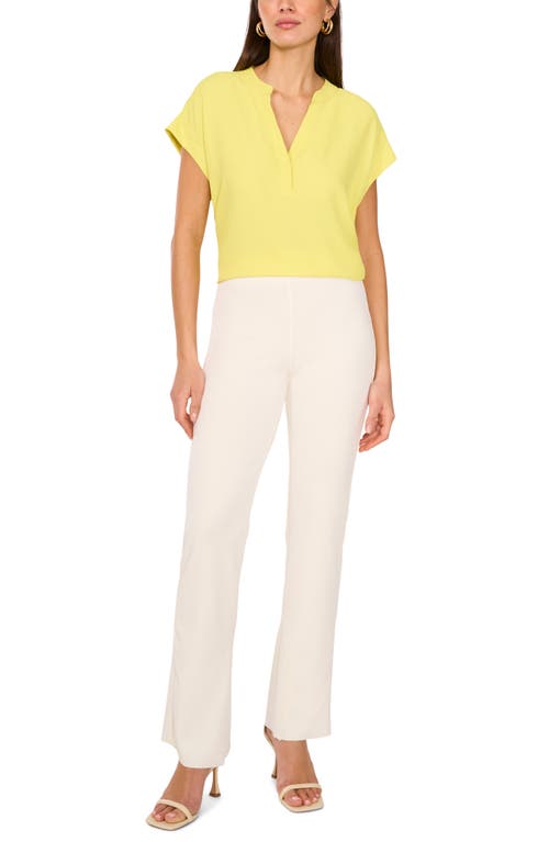 Vince Camuto V-neck Top In Yellow