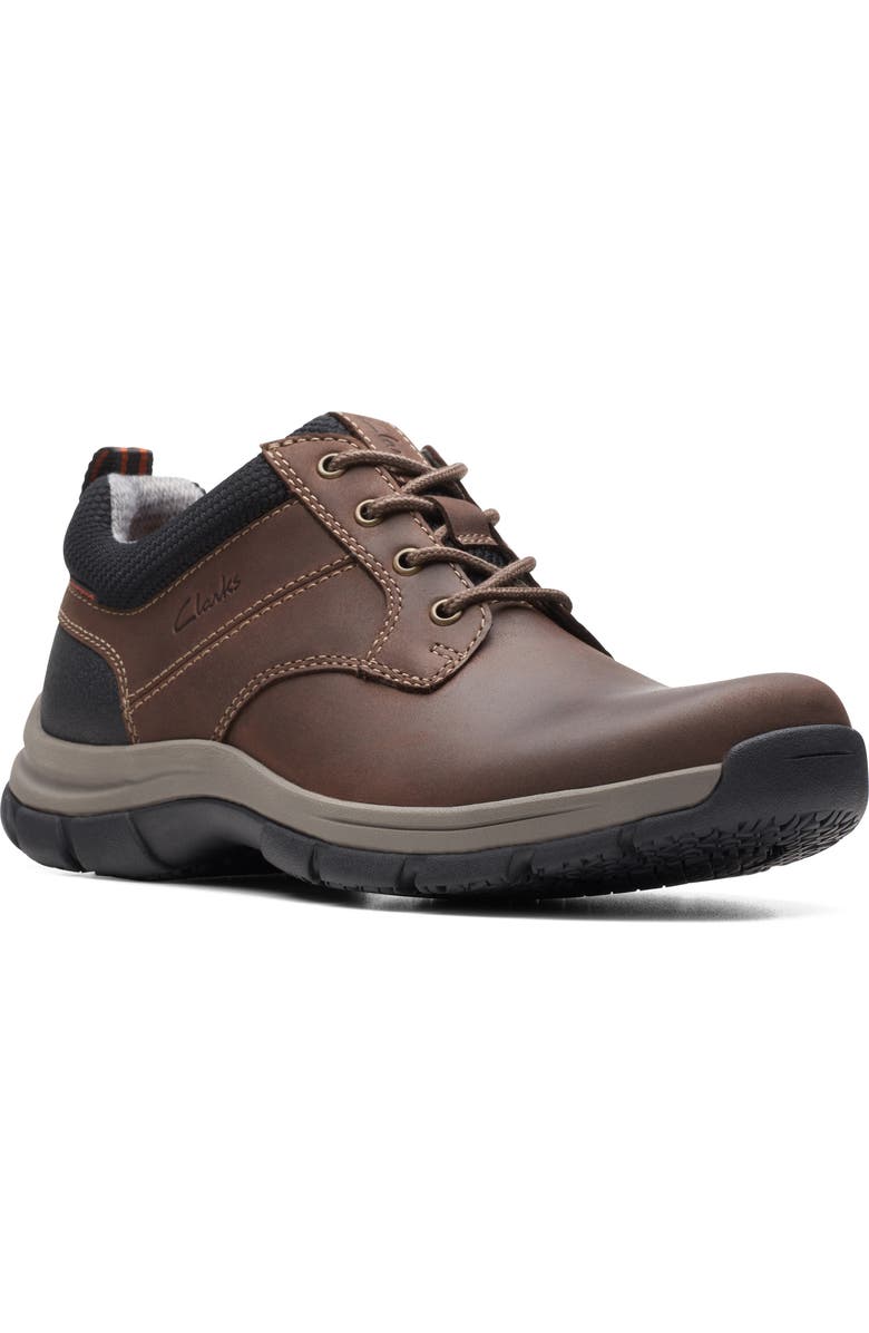 Clarks<sup>®</sup> Walpath Waterproof Low Boot, Main, color, Brown Leather