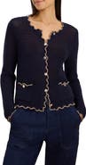 NIC+ZOE Trimmed Mesh Cardigan