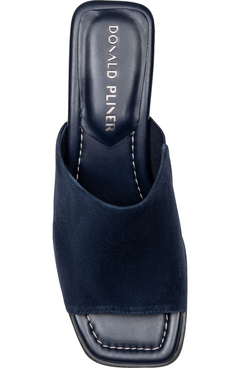 Donald Pliner Leopard Spot Slide Sandal, Alternate, color, Navy