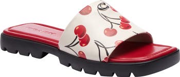 COACH Florence Cherry Print Slide Sandal (Women) | Nordstrom