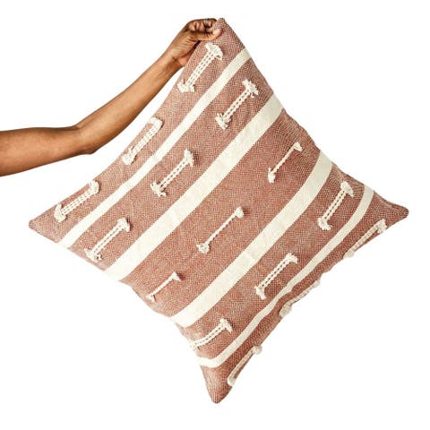 Boho Sienna Euro Sham Cotton Throw Pillow - Cover Only