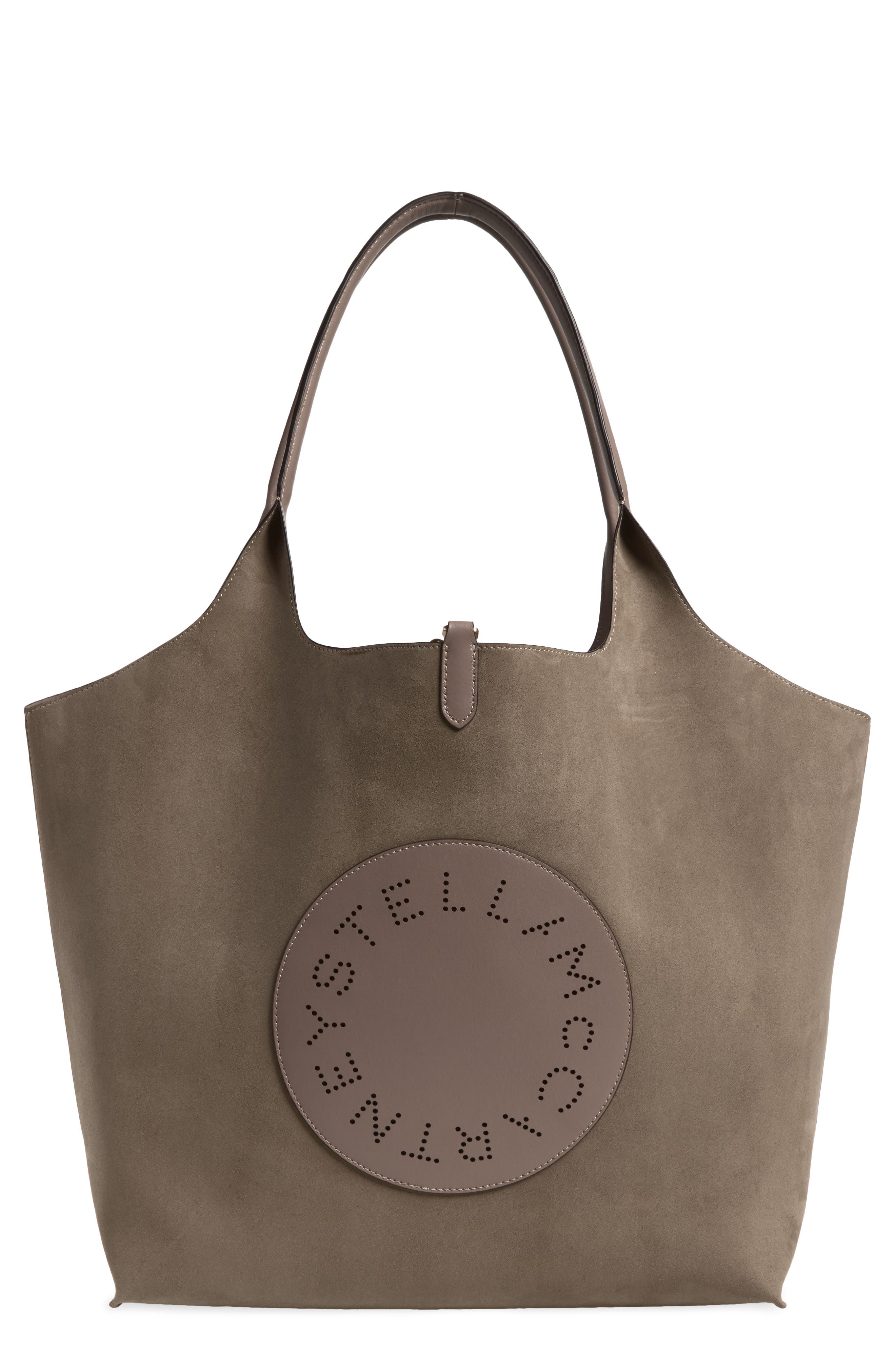Logo Reversible Tote with Pouch, Main, color, MOSS