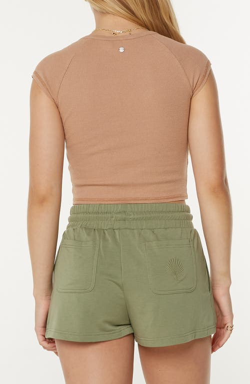 Roxy Coffee Date Crop Top In Brown