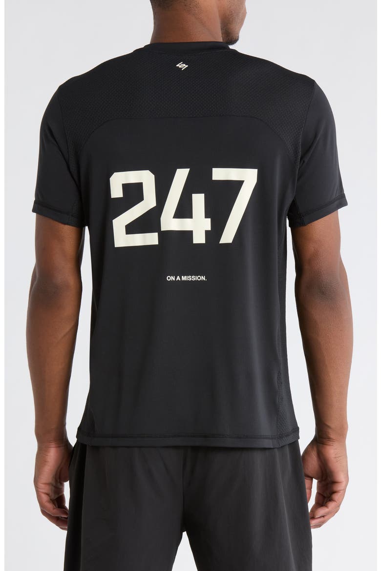 Numbers Performance T-Shirt, Alternate, color, JET BLACK
