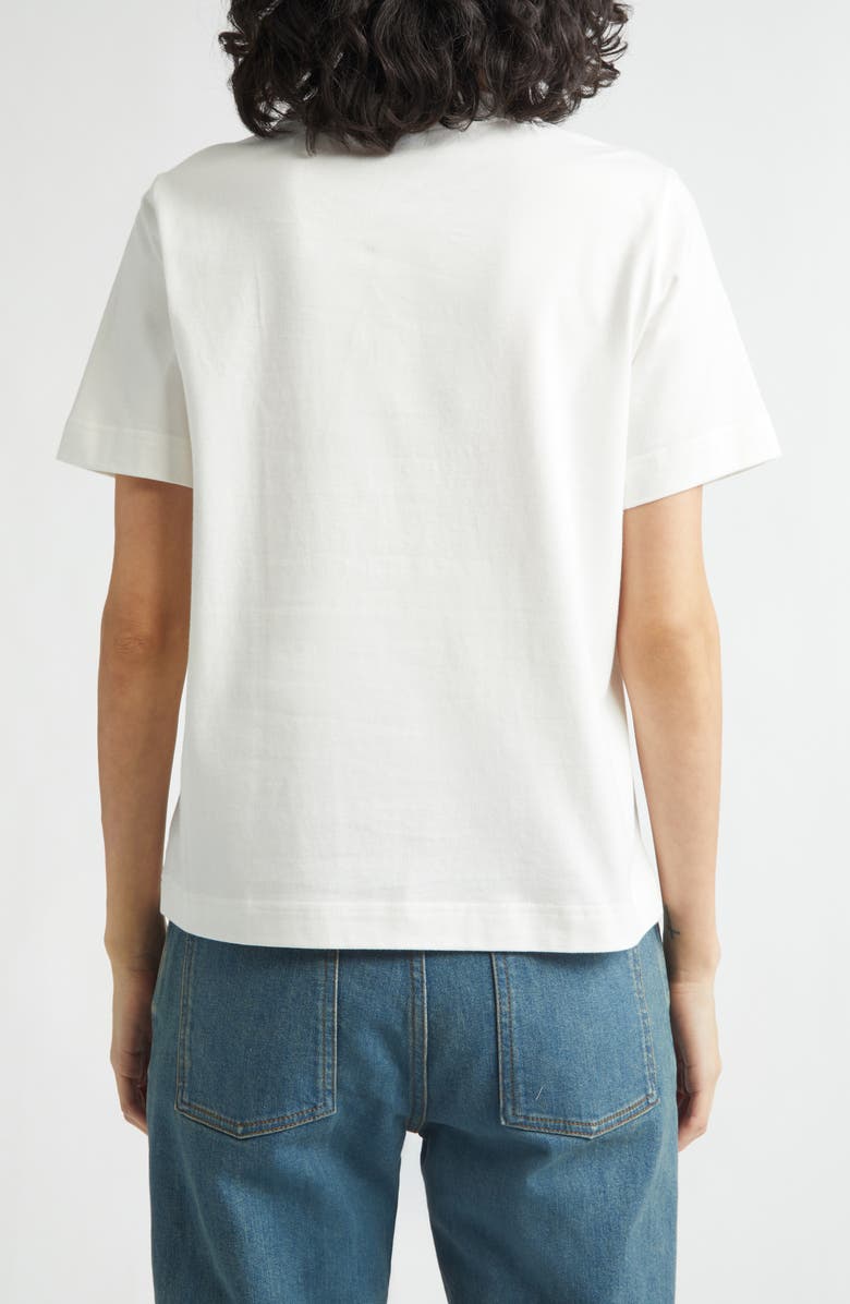 Burberry Frankie Embroidered EKD Stamp Cotton T-Shirt, Alternate, color, Chalk Pink Check