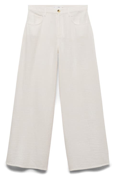 Straight Leg Cotton Pants