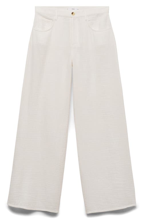 Mango Straight Leg Cotton Pants