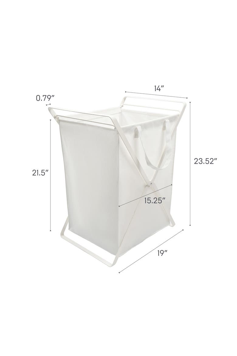 Laundry Hamper, Alternate, color, WHITE