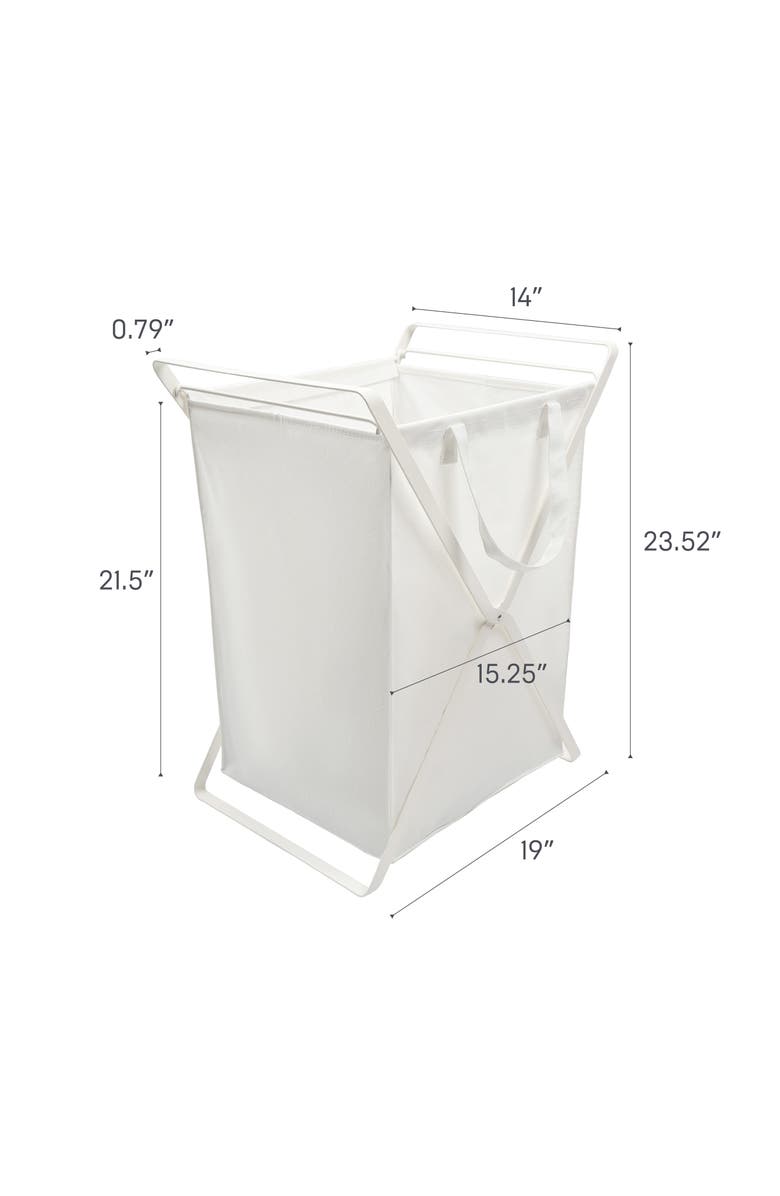 Yamazaki Laundry Hamper, Alternate, color, White