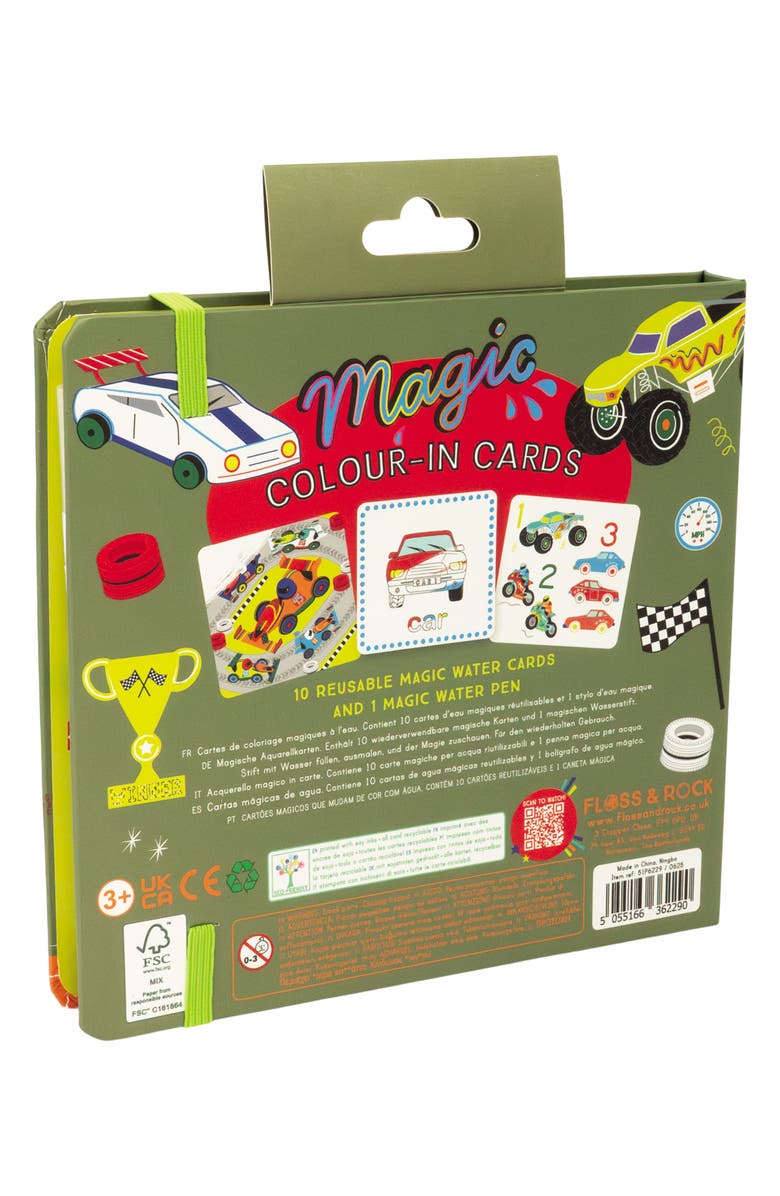 Floss & Rock Cars Magic Water Cards & Pen Set, Alternate, color, 