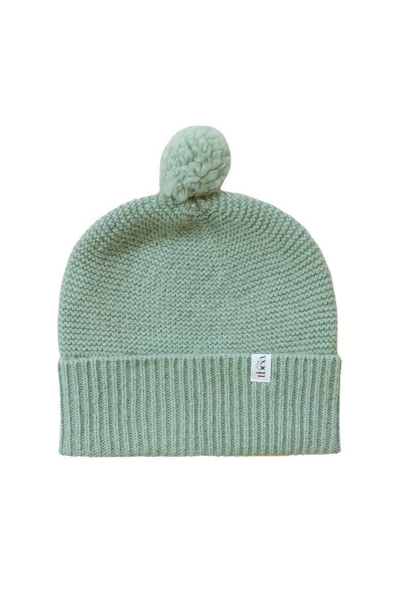 Merino Wool Baby Beanie, Main, color, Pistachio
