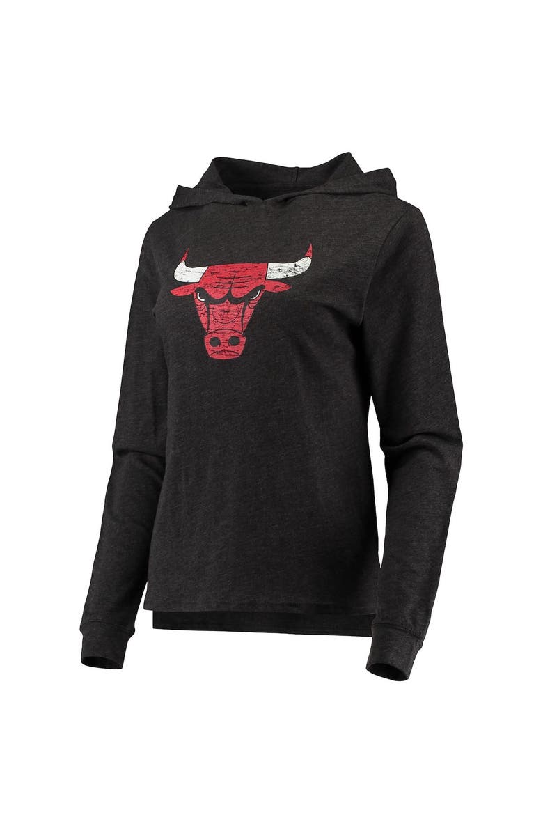 CONCEPTS SPORT Women's Concepts Sport Heathered Black Chicago Bulls Hoodie & Pants Sleep Set, Alternate, color,
