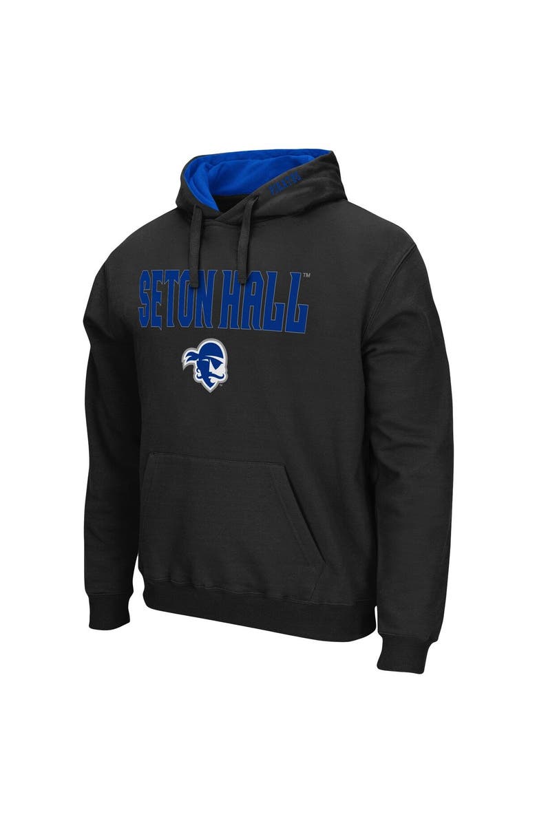 COLOSSEUM Men's Colosseum Black Seton Hall Pirates Arch and Logo Pullover Hoodie, Alternate, color, Black