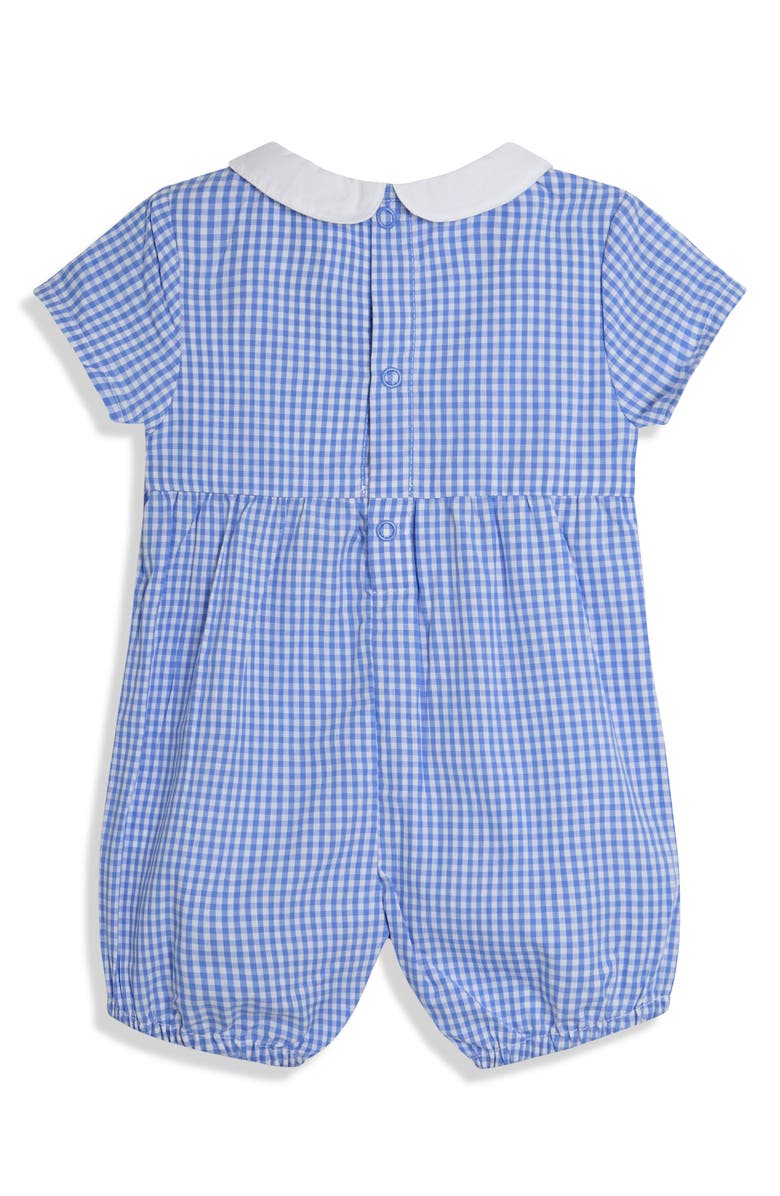 JOJO MAMAN BEBE Whale Embroidered Romper, Alternate, color, Blue