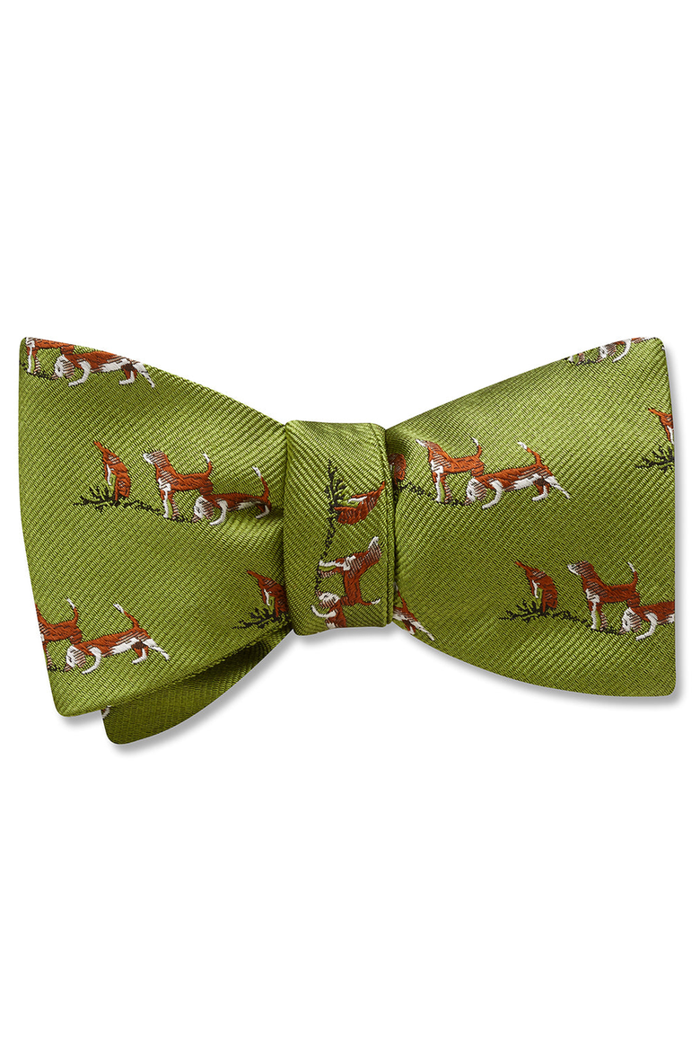 Huntsmere Silk Woven Bow Tie, Main, color, Standard Pre-Tied