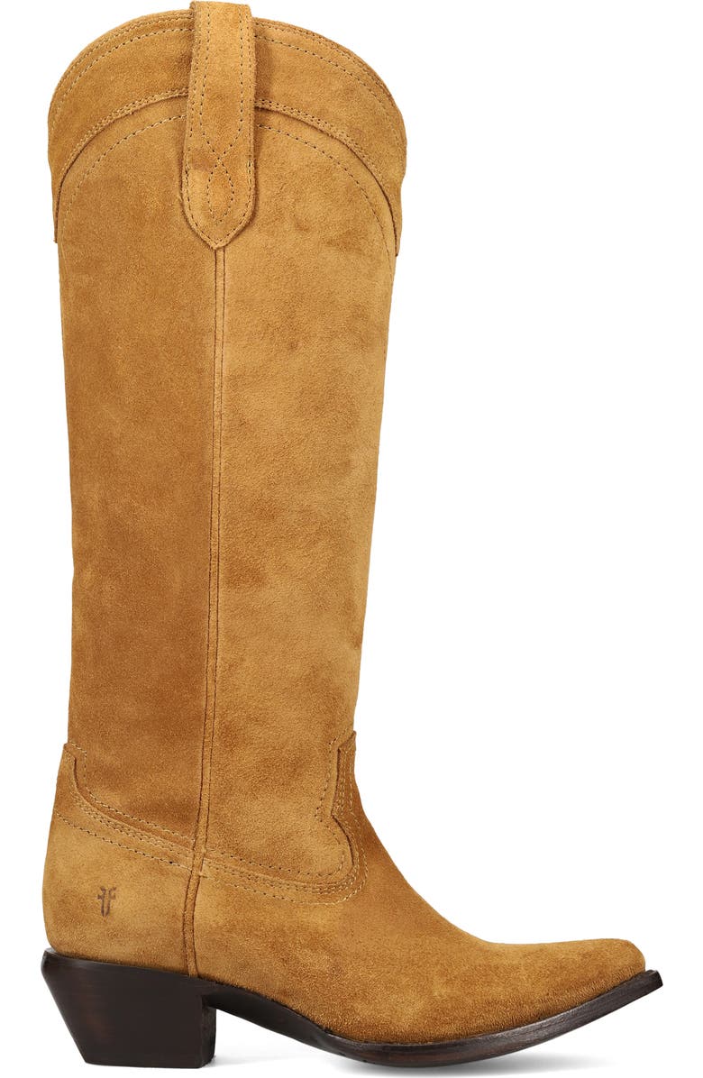 Frye Sacha Knee High Western Boot, Alternate, color, Barley