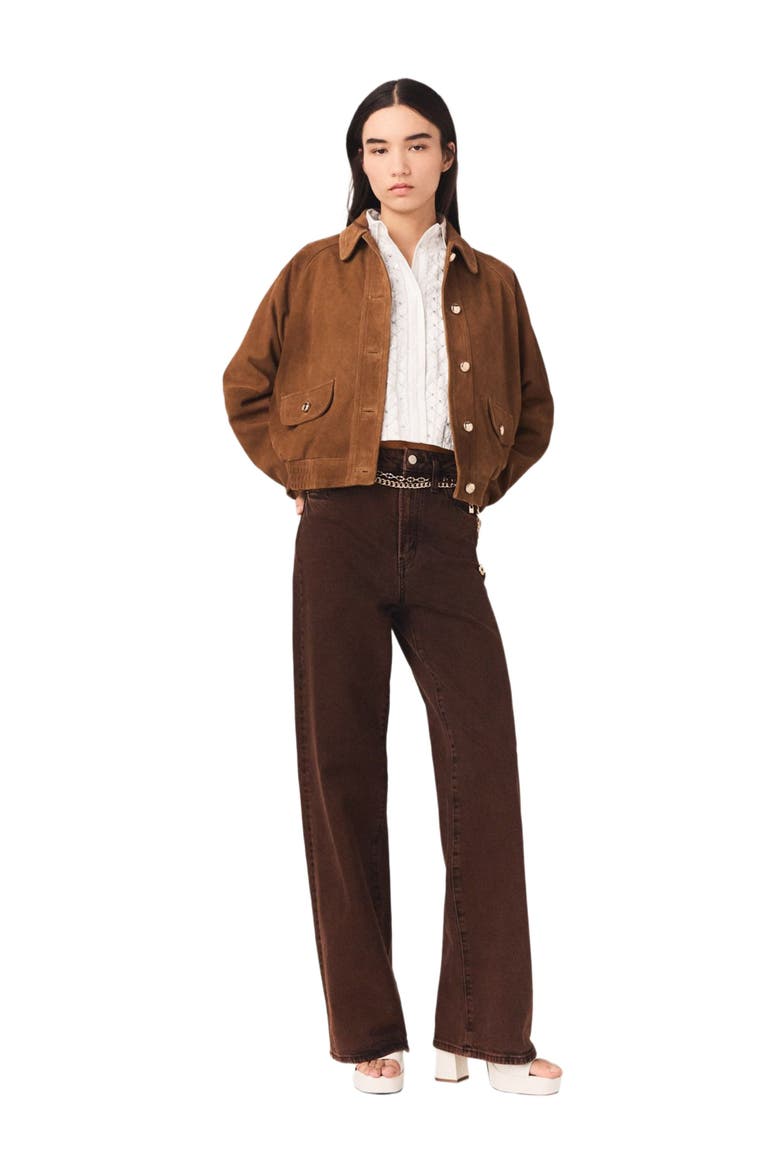 Bootcut jeans with chain, Main, color, Brown