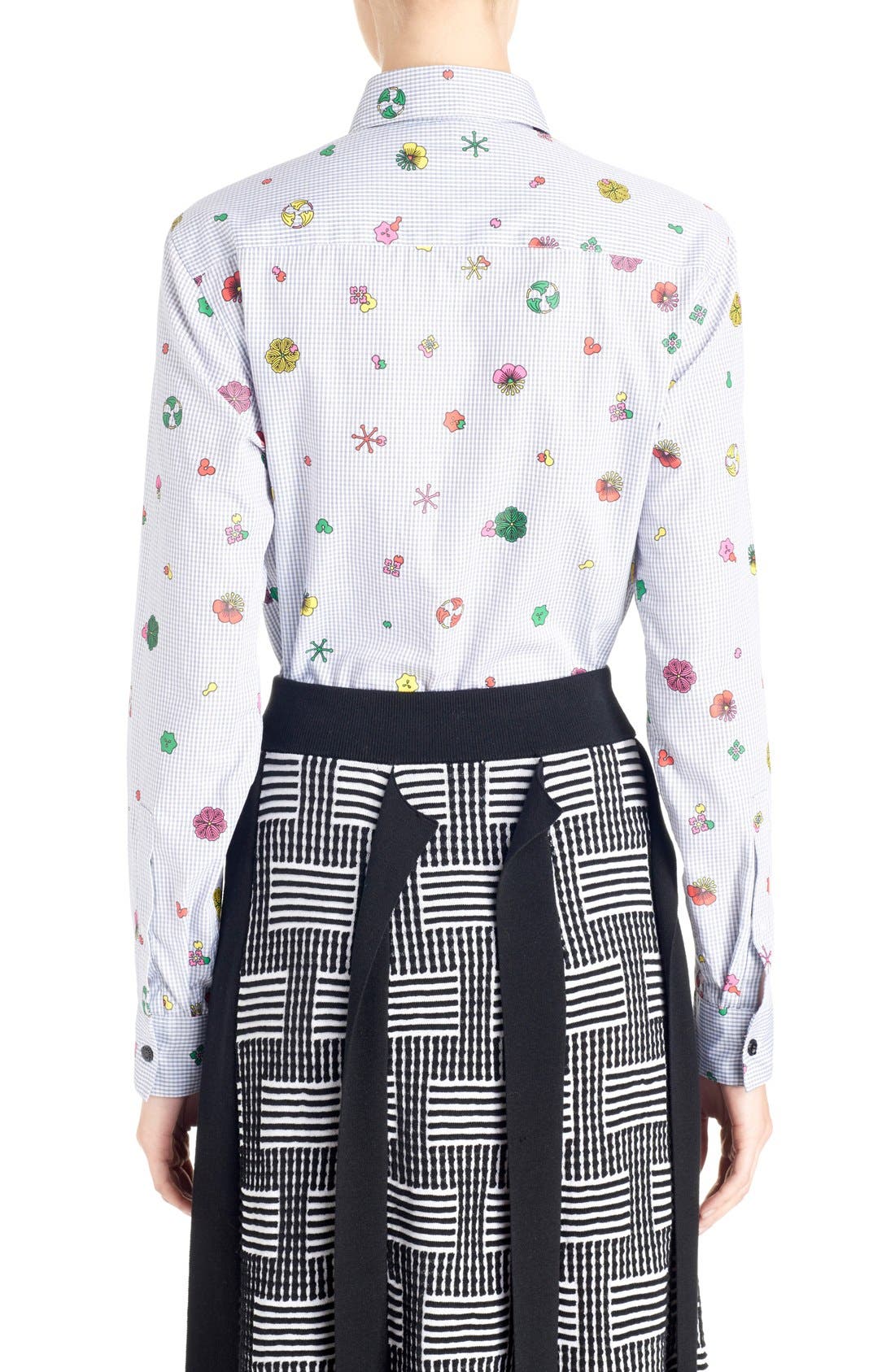 KENZO 'Tanami Flower' Cotton Poplin Shirt (Women) | Nordstrom