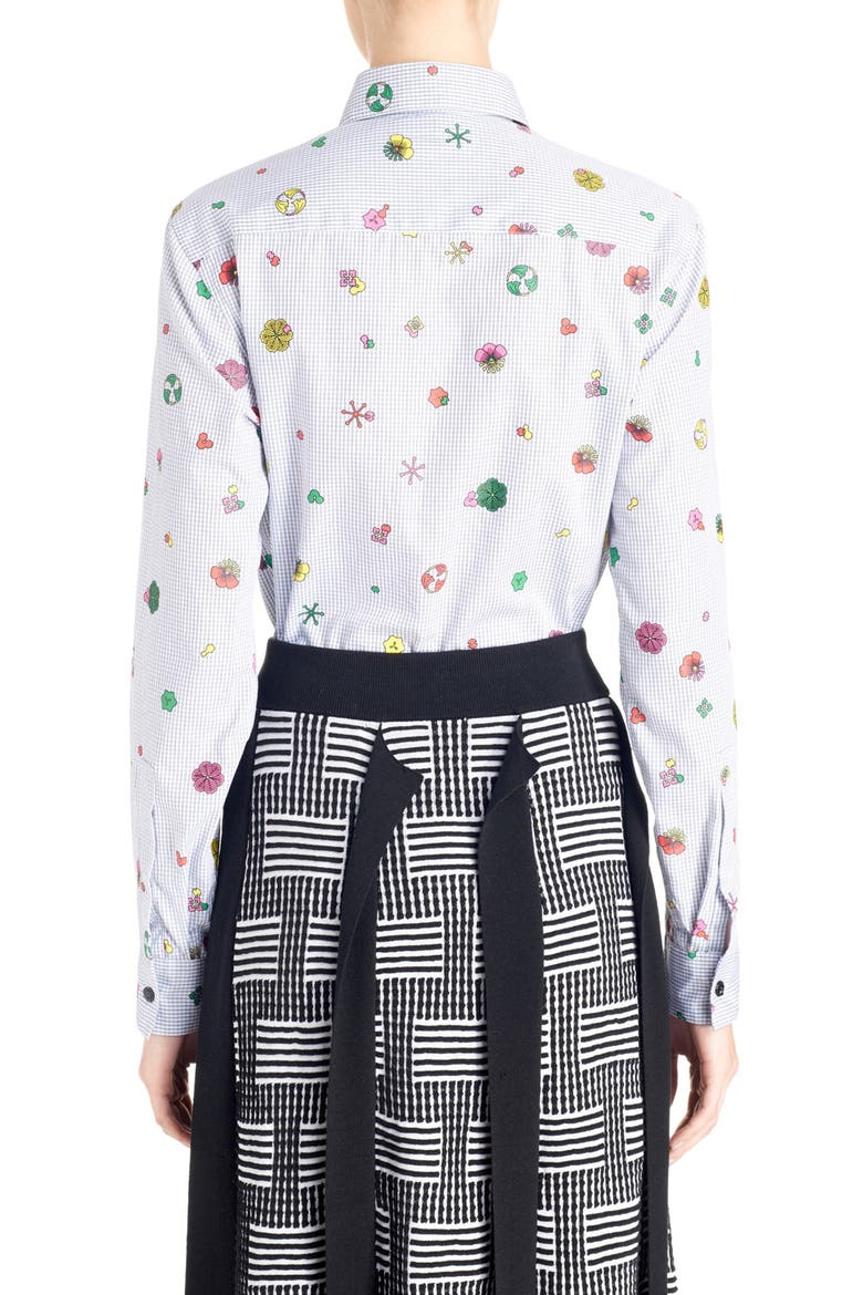 'Tanami Flower' Cotton Poplin Shirt, Alternate, color, MULTICOLORE