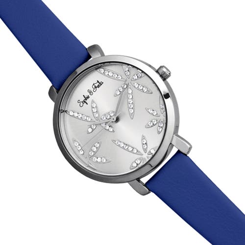 Sophie And Freda Sophie & Freda Key West Leather-band Watch W/swarovski Crystals In Multi