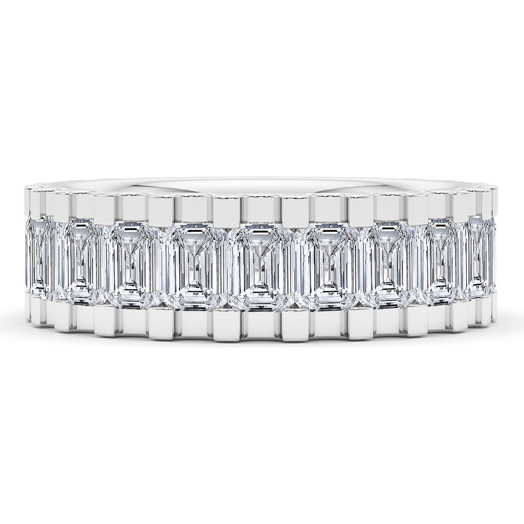Hautecarat Emerald Lab Grown Diamond Channel Ring