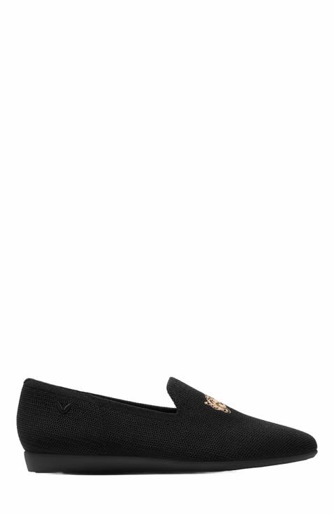 Water-Repellent Square-Toe Loafers (Samantha Walker)