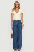 Princess Polly Goldie High Waist Wide Leg Jeans
